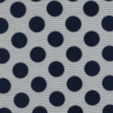 Blue and White Circle Jacquard Mesh