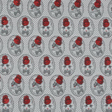 Red, White and Black Cat with Top Hat Jacquard
