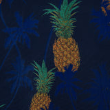 Royal Blue Pineapple Polyester Jacquard