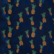 Royal Blue Pineapple Polyester Jacquard