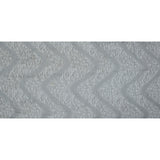 Organza Burnout Jacquard - Silver Chevron