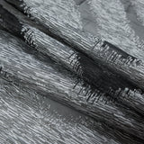 Organza Burnout Jacquard - Silver Chevron