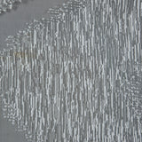 Organza Burnout Jacquard - Silver Chevron