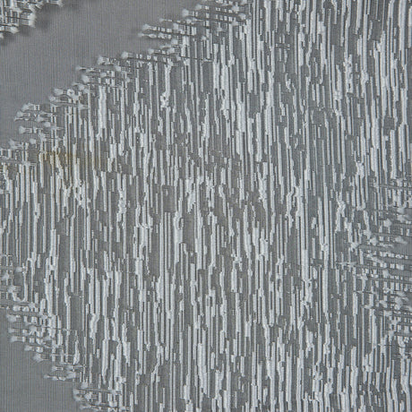 Organza Burnout Jacquard - Silver Chevron