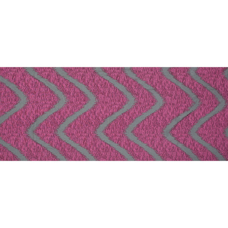 Organza Burnout Jacquard - Pink Chevron