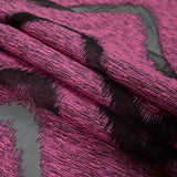 Organza Burnout Jacquard - Pink Chevron