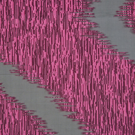 Organza Burnout Jacquard - Pink Chevron