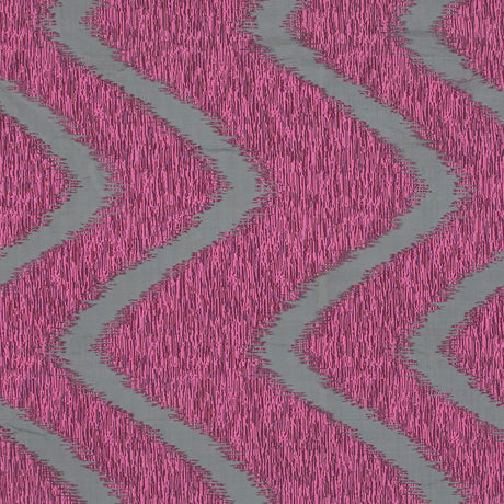 Organza Burnout Jacquard - Pink Chevron