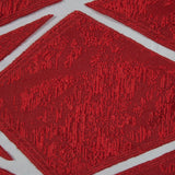 Red Geometric Burnout Jacquard