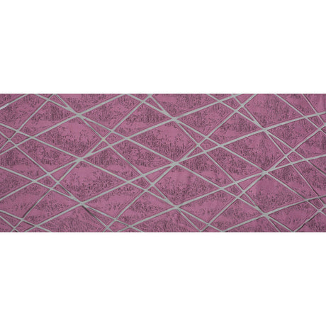 Pink Geometric Burnout Jacquard