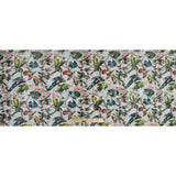 White Parakeet Printed Polyester Jacquard