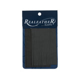 Realeather Charcoal Deerskin Fringe Trim