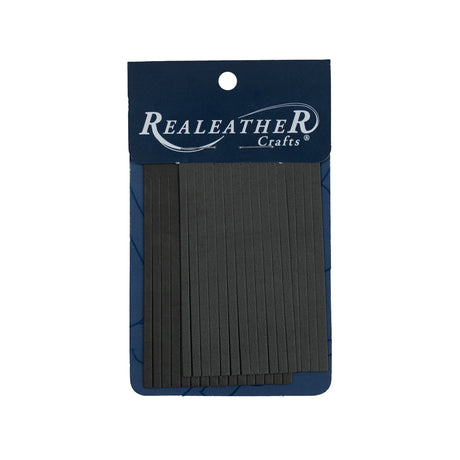 Realeather Charcoal Deerskin Fringe Trim