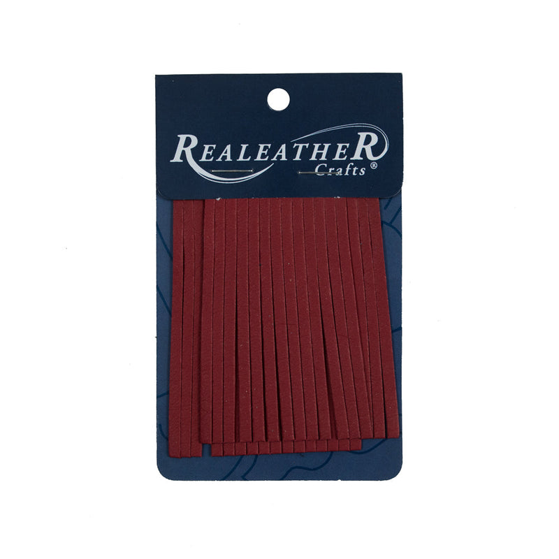 Realeather Red Deerskin Fringe Trim