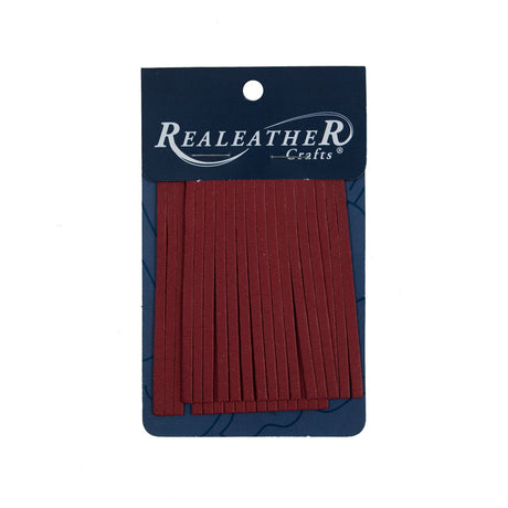 Realeather Red Deerskin Fringe Trim