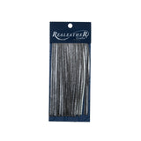 Realeather Metallic Silver Deerskin Fringe Trim - 6"