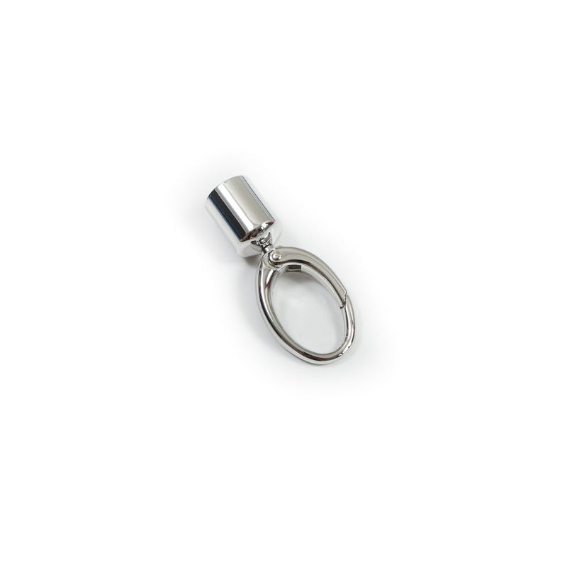 Realeather Chrome Tassel Topper Key Chain