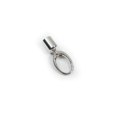 Realeather Chrome Tassel Topper Key Chain