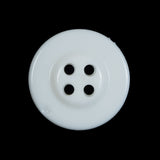 White Plastic Anchor 4-Hole Button - 40L/25.5mm