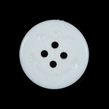 White Plastic Anchor 4-Hole Button - 40L/25.5mm