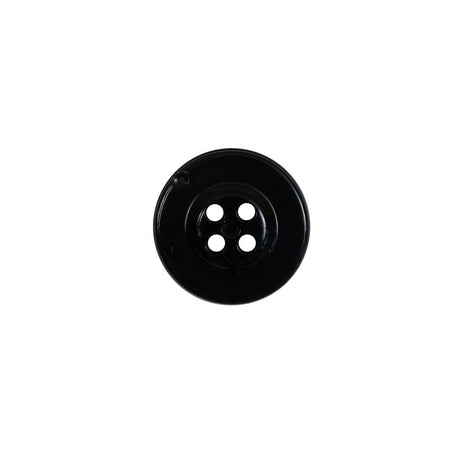 Black Plastic Anchor 4-Hole Button - 20L/12.5mm