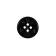Black Plastic Anchor 4-Hole Button - 24L/15mm