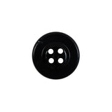 Black Plastic Anchor 4-Hole Button - 28L/18mm