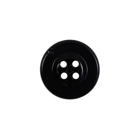 Black Plastic Anchor 4-Hole Button - 28L/18mm