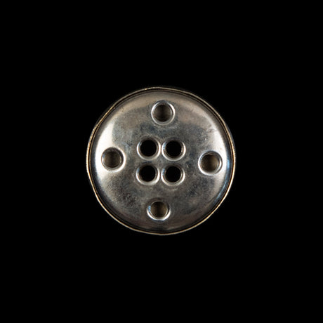 Silver Metal 4-Hole Button - 32L/20mm
