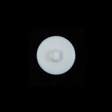 Italian White Beveled Shank Back Button - 20L/12.5mm