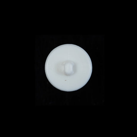 Italian White Beveled Shank Back Button - 20L/12.5mm