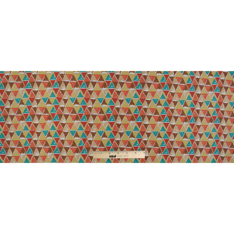 Jade, Ochre and Tangerine Geometric Printed Mikado