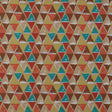 Jade, Ochre and Tangerine Geometric Printed Mikado