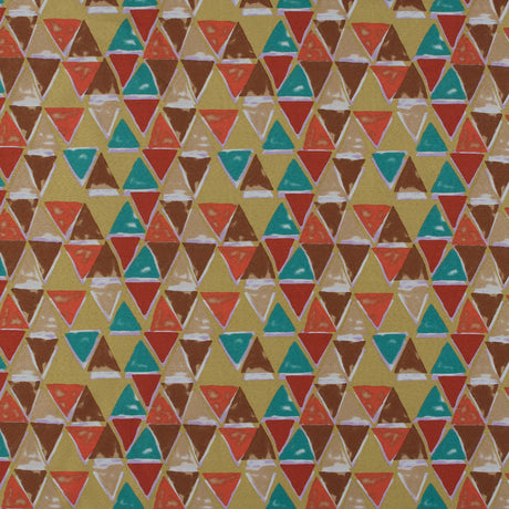 Jade, Ochre and Tangerine Geometric Printed Mikado
