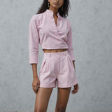 Featherwale Cotton Corduroy - Ice Pink - Dawn Collection