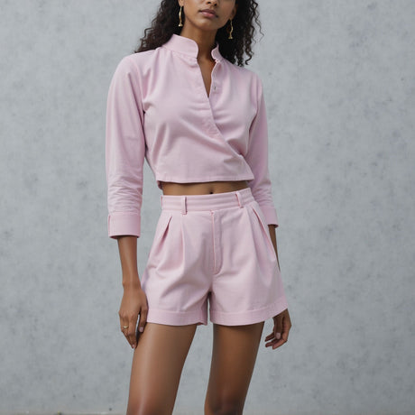 Featherwale Cotton Corduroy - Ice Pink - Dawn Collection