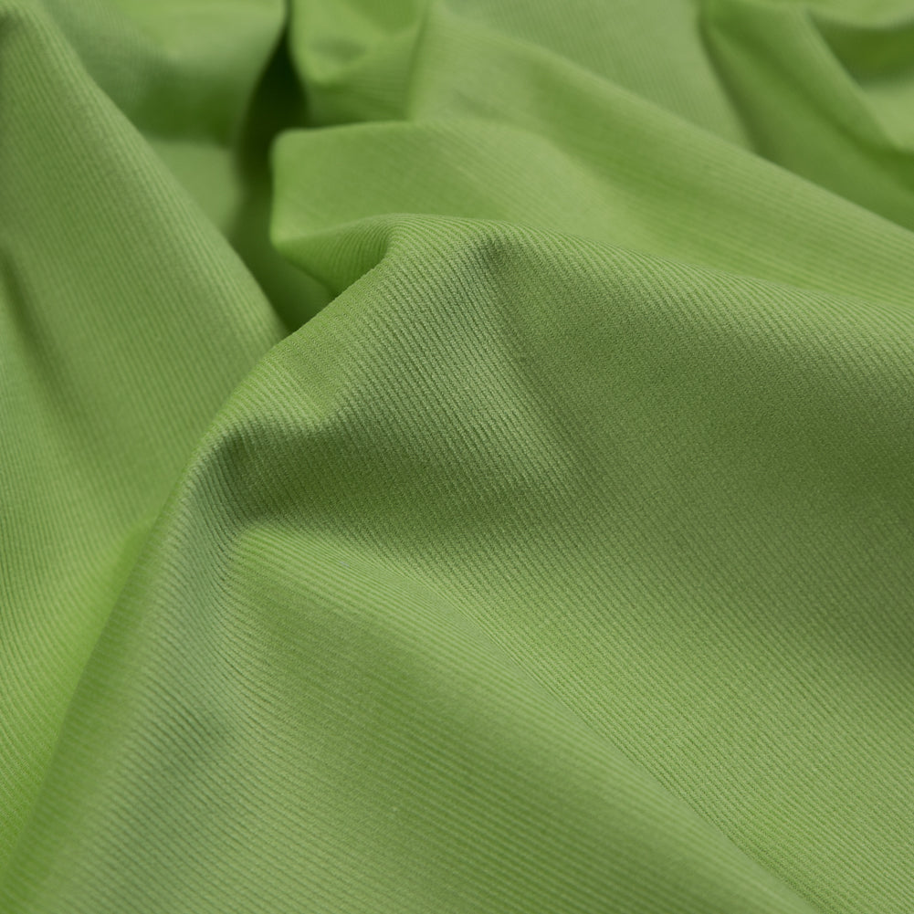 Featherwale Cotton Corduroy - Limelight Green - Dawn Collection