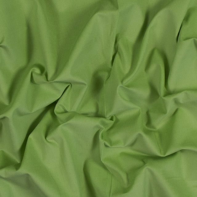 Featherwale Cotton Corduroy - Limelight Green - Dawn Collection