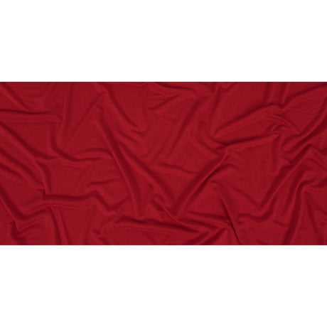 Red Solid Cupro Jersey