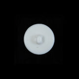 Italian White Beveled Shank Back Button - 24L/15mm
