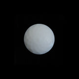 Italian White Beveled Shank Back Button - 24L/15mm