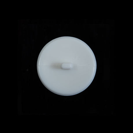 Italian White Beveled Shank Back Button - 30L/19mm