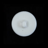 Italian White Beveled Shank Back Button - 36L/23mm