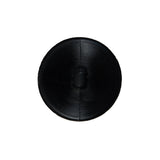 Italian Black Beveled Shank Back Button - 36L/23mm