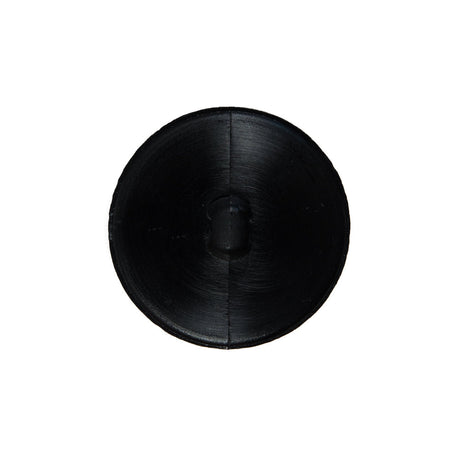 Italian Black Beveled Shank Back Button - 36L/23mm