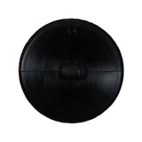 Italian Black Beveled Shank Back Button - 44L/28mm