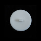 Italian White Beveled Shank Back Button - 36L/23mm