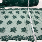 Beaded Floral Lace Trimming 21" Wide