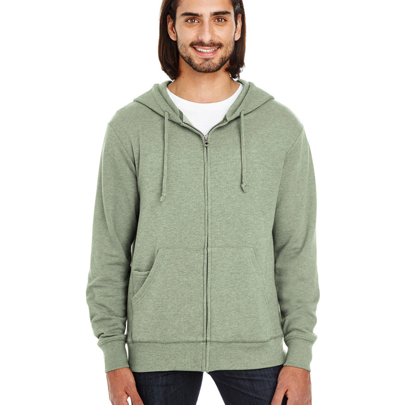 Unisex Triblend French Terry Full-Zip