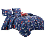 Kids Fire Truck 4 Pieces Comforter Set